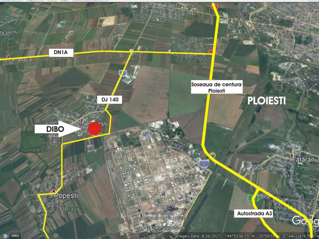 Dibo Industrial Park inchirieri depozite Ploiesti  sud localizare google