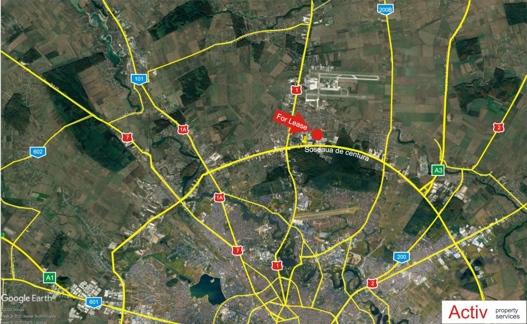 Hala de Vanzare Bucuresti Nord, zona Otopeni – Avram Iancu 11A, localizare harta