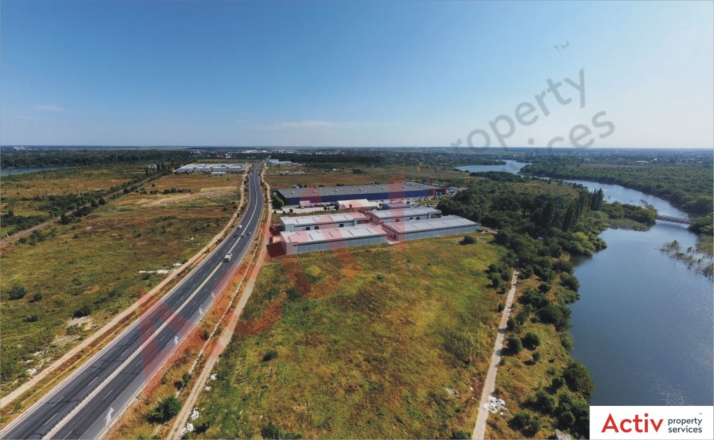 Hale de inchiriat in Promax Industrial Park, Bucuresti Nord - vedere laterala parc logistic