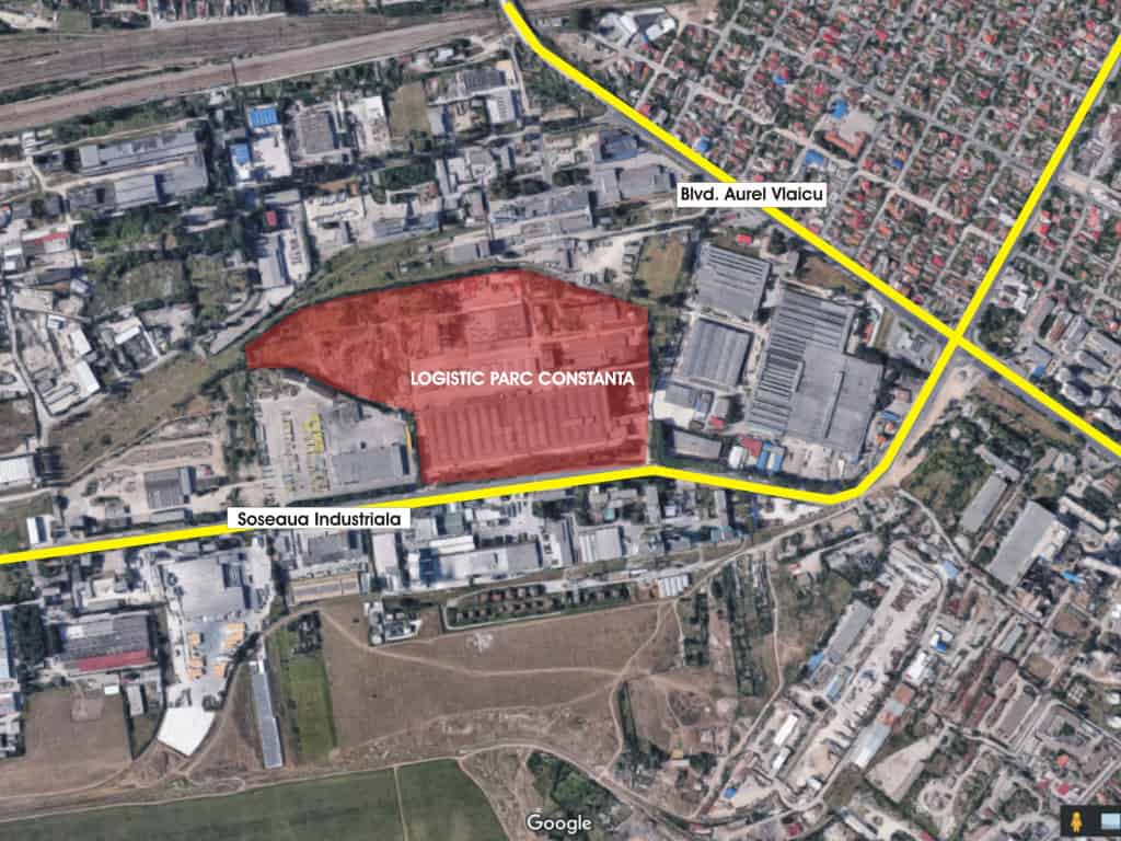 Logistic Park Constanta inchiriere spatii depozitare Constanta vest vedere satelit