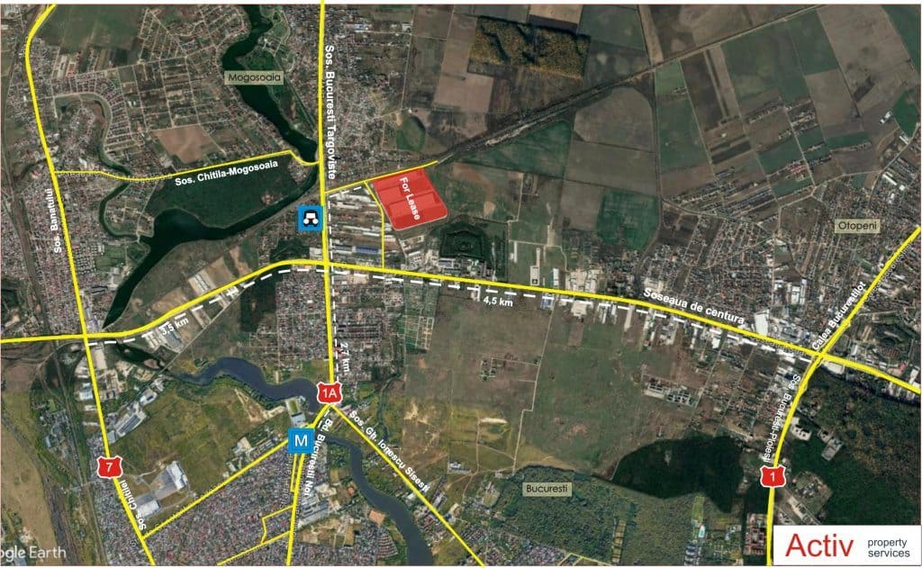 LOGICOR Bucuresti I - inchiriere spatiu depozitare Bucuresti nord vedere localizare harta Bucuresti