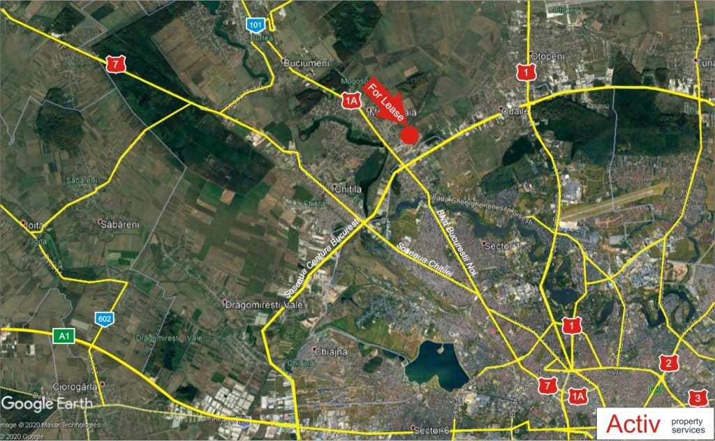 LOGICOR Bucuresti I - inchiriere spatiu depozitare Bucuresti nord vedere localizare google