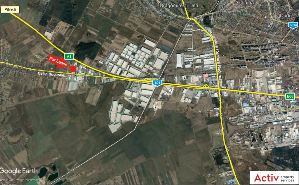 Mira Warehouse spatii depozitare sau productie de inchiriat Bucuresti vest, localizare harta