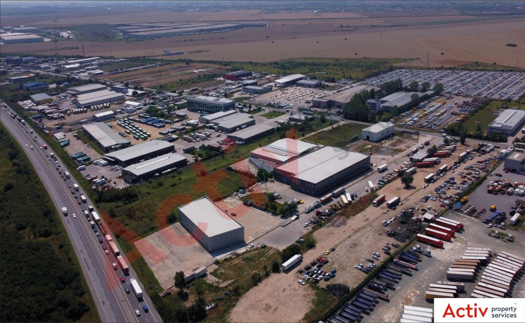 Mira Warehouse spatii depozitare sau productie de vanzare Bucuresti vest, vedere drona