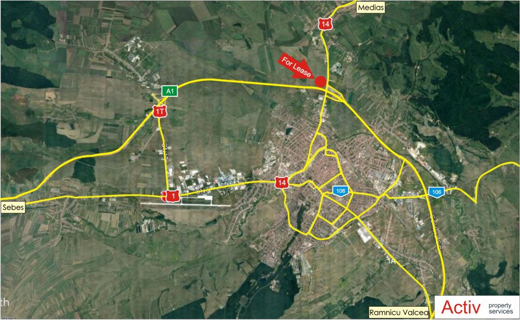 VGP Industrial Park Sibiu  inchirieri spatii depozitare Sibiu localizare harta