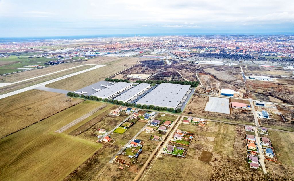 Spatii industriale de inchiriat in CTPark Oradea Cargo Terminal, zona sud. randare proiect