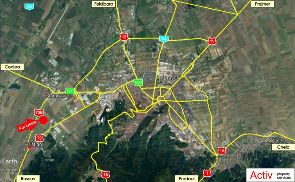 Olympian Park Brasov inchiriere spatiu depozitare Brasov vest vedere google map